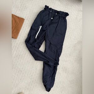 Urban outfitters Jogger Pants with White Zipper super light